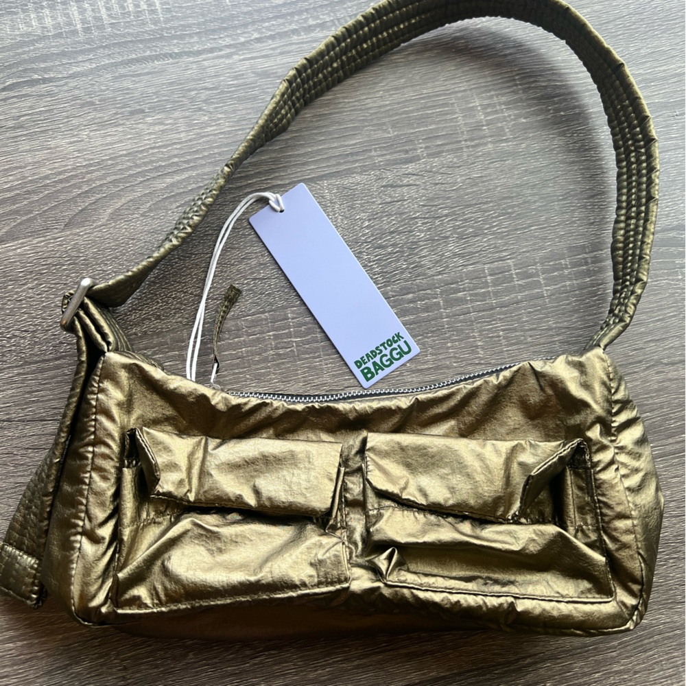 Baggu metallic cargo shoulder bag